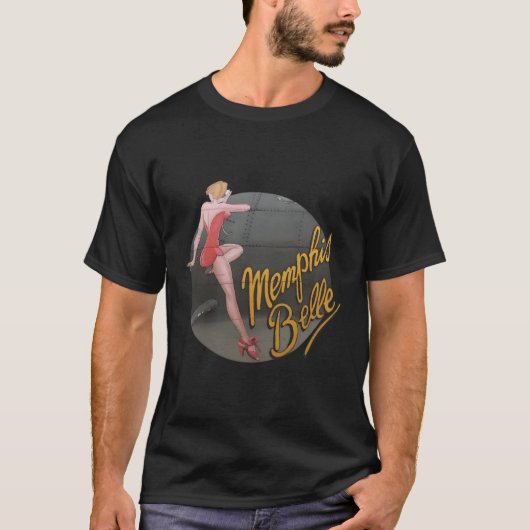 Up Wwii B-17 Flying Fortress Memphis Belle T-Shirt (Vorderseite)