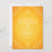 Upanayanam aka Hindu Holy Thread Janeu Zeremonie Einladung (Vorderseite)