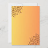 Upanayanam aka Hindu Holy Thread Janeu Zeremonie Einladung (Rückseite)