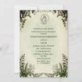 Upanayanam aka Hindu Holy Thread Janeu Zeremonie Einladung (Vorderseite)