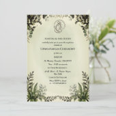 Upanayanam aka Hindu Holy Thread Janeu Zeremonie Einladung (Stehend Vorderseite)