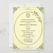 Upanayanam aka Hindu Holy Thread Janeu Zeremonie Einladung (Vorderseite)