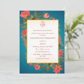 Upanayanam aka Hindu Holy Thread Janeu Zeremonie Einladung (Stehend Vorderseite)