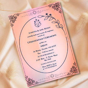 Upanayanam aka Hindu Holy Thread Janeu Zeremonie Einladung