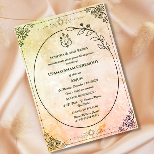 Upanayanam aka Hindu Holy Thread Janeu Zeremonie Einladung