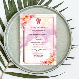 Upanayanam aka Hindu Holy Thread Janeu Zeremonie Einladung