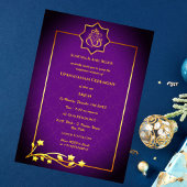 Upanayanam aka Hindu Holy Thread Janeu Zeremonie Einladung