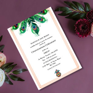 Upanayanam aka Hindu Holy Thread Janeu Zeremonie Einladung