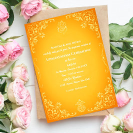 Upanayanam aka Hindu Holy Thread Janeu Zeremonie Einladung