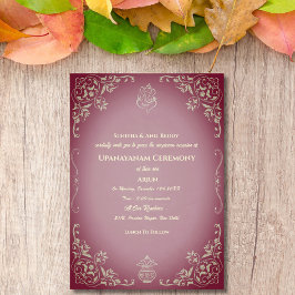 Upanayanam aka Hindu Holy Thread Janeu Zeremonie Einladung