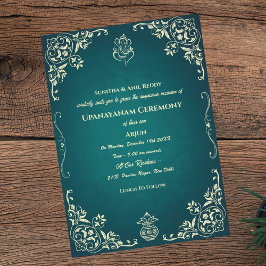 Upanayanam aka Hindu Holy Thread Janeu Zeremonie Einladung