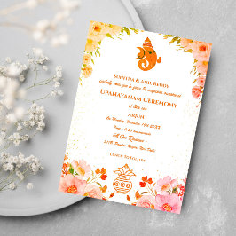 Upanayanam aka Hindu Holy Thread Janeu Zeremonie Einladung
