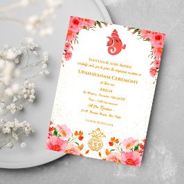 Upanayanam aka Hindu Holy Thread Janeu Zeremonie Einladung