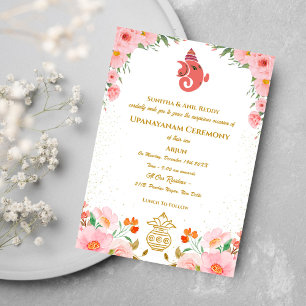 Upanayanam aka Hindu Holy Thread Janeu Zeremonie Einladung