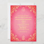 Upanayanam aka Hindu Holy Thread Janeu Zeremonie Einladung (Vorderseite)