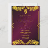 Upanayanam aka Hindu Holy Thread Janeu Zeremonie Einladung (Vorderseite)