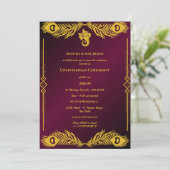 Upanayanam aka Hindu Holy Thread Janeu Zeremonie Einladung (Stehend Vorderseite)