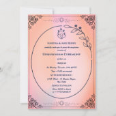 Upanayanam aka Hindu Holy Thread Janeu Zeremonie Einladung (Vorderseite)