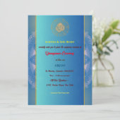 Upanayanam aka Hindu Holy Thread Janeu Zeremonie O Einladung (Stehend Vorderseite)