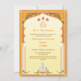 Upanayanm Invitation Card, Thread Ceremony Card Einladung