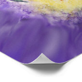 Upanishad zitiert "two birds" Farbstift Art Poster (Ecke)