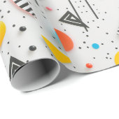 Upbeat background of shapes and stripes geschenkpapier (Rolleneckpunkt)