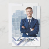 Upbeat Foto Abschluss Einladung (Vorderseite)