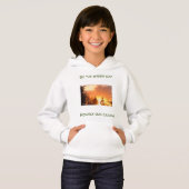 Upbeat Sunset Nature Sweatshirt für Mädchen (Vorne ganz)