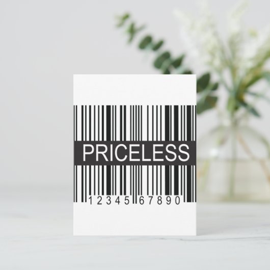 upc-Code-Preise Postkarte (Stehend Vorderseite)