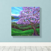 Upcountry Jacaranda Leinwanddruck (Insitu (Holzboden))