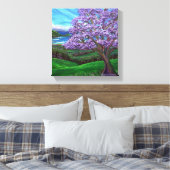 Upcountry Jacaranda Leinwanddruck (Insitu (Schlafzimmer))