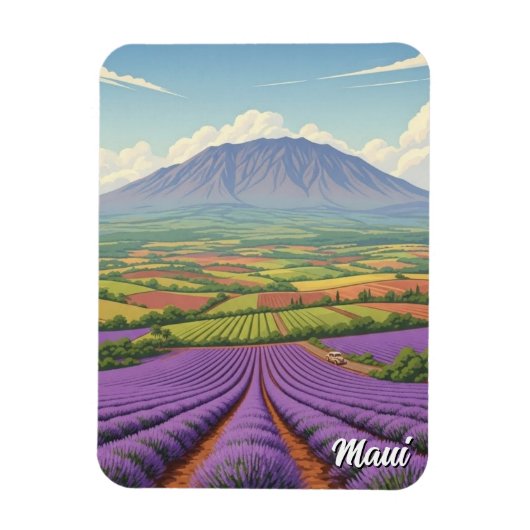 Upcountry Maui Hawaii Travel Magnet (Vertikal)