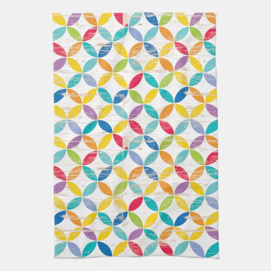 Upcycle Art-Regenbogen-Medaillons durch CTP Geschirrtuch (Vertikal)