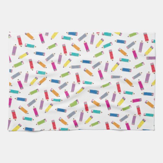 Upcycle Art-Regenbogen zeichnet Muster durch CTP Küchentuch (Horizontal)