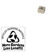 Upcycle Packaging - Mehr Gärten weniger Deponien Gummistempel (Stempel)