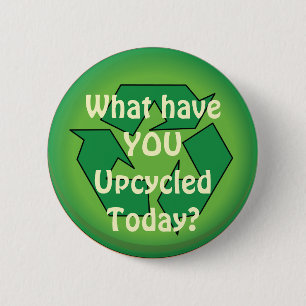 Upcycle recyceln button