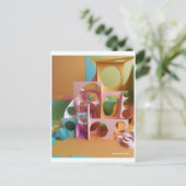 Upcycled Escape No. 6 Postkarte (Stehend Vorderseite)