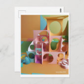 Upcycled Escape No. 6 Postkarte (Vorne/Hinten)