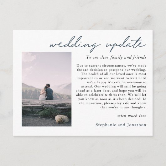 Update des QR-Code-Skripts für das Hochzeitspause- Ankündigungspostkarte (Vorderseite)