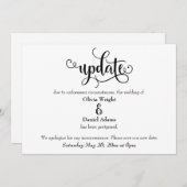 Update-Skript Aufgehobene Hochzeitsankündigung Einladung (Vorne/Hinten)