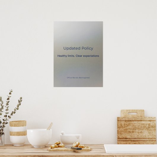 UPDATED POLICY POSTER (Küche)