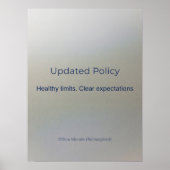 UPDATED POLICY POSTER (Vorne)
