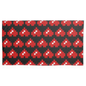 Updown 8 Bit Pixel Herz Kissenbezug (Vorderseite-Links)