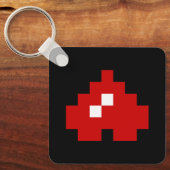 Updown 8 Bit Pixel Herz Schlüsselanhänger (Vorderseite)