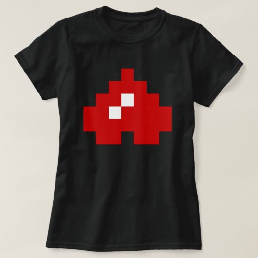 Updown 8 Bit Pixel Herz T-Shirt (Design vorne)