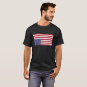 Updown American Flag US in Distress Tshirt (Vorne ganz)