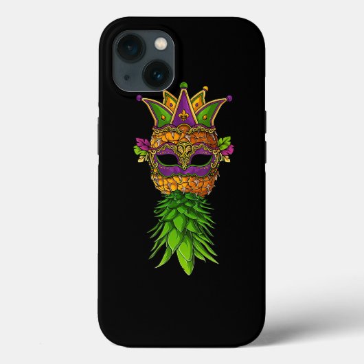 Updown Ananas Maske Mardi Gras Shirt Kinder Case-Mate iPhone Hülle (Rückseite)