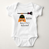 Updown Owl Halloween Baby Bodysuit Baby Strampler (Vorderseite)