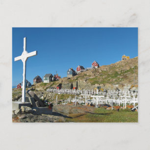 Upernavik Friedhof Nordwestgrönland Panorama Postkarte