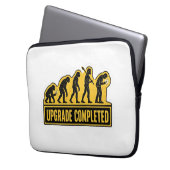 Upgrade abgeschlossen lustige Evolution Laptopschutzhülle (Vorderseite Links)